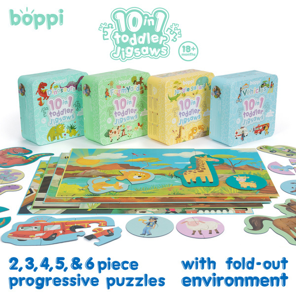 BOPPI 10 W 1 Progresywne Pierwsze Puzzle Farma 30 Elem KATEGORIE