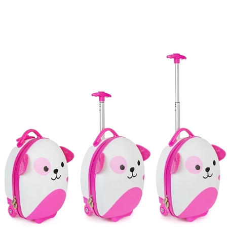 BOPPI, walizka - BIAŁY PIES