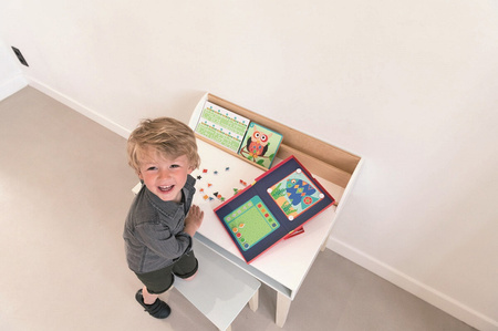 Scratch, magnetyczna układanka - 20 kart zadań Kształty i kolory