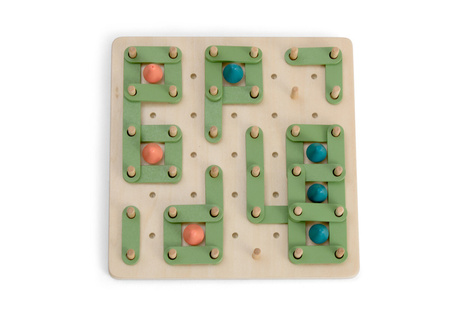 BS Toys, drewniana gra strategiczna Połącz kropki - Zasadź drzewo