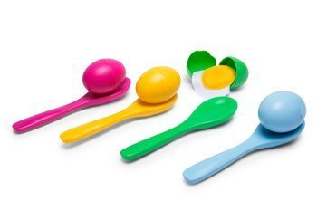 Gra dla dzieci jajka - BS Toys Wyścig Jajko Na Łyżce