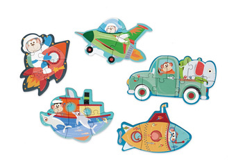 Scratch, Pierwsze Puzzle 5 Pojazdów