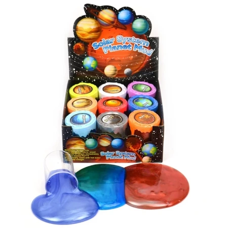 Sensoryczny putty / masa kosmiczna planety - mix wzorów