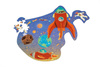 Scratch, Puzzle konturowe Rakieta i kosmos 60 elem.