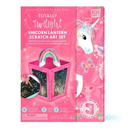 Box Candiy, zestaw kreatywny zdrapka Lampion Jednorożec