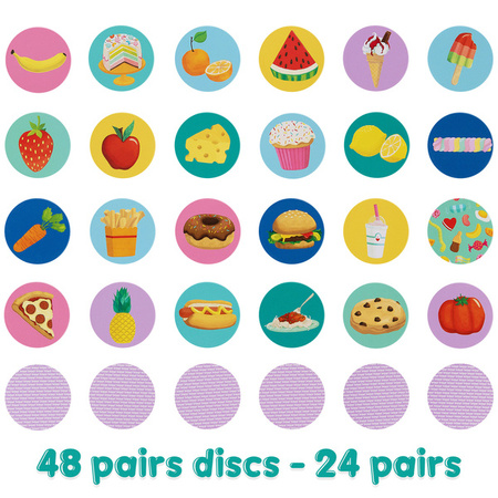 BOPPI, układanka w pary memo Jedzenie