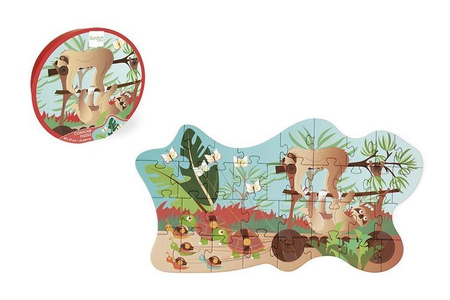 Scratch, Puzzle konturowe Leniwce 35 elem.