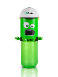 IQBottles, Bidon-butelka 2w1 Green/White cap
