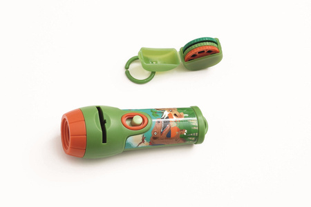 Projektor Latarka z Pojemnikiem Na Tarcze Dino XL