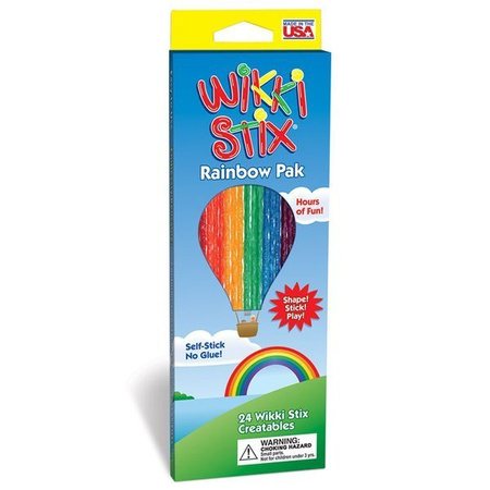 Woskowe sznureczki Wikki Stix - Rainbow Pak 24 szt