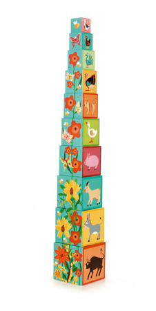 Piramida edukacyjna dla dzieci - Scratch Farma 2 10 elementów