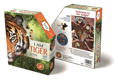 MADD CAPP, Puzzle konturowe I AM - Tygrys 300 elem.