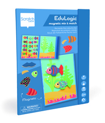 Scratch, magnetyczna układanka - kształty i kolory Rybki