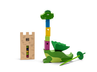 BS Toys, drewniana gra zręcznościowa Wieża smoka