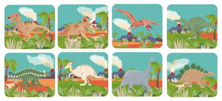 Projektor Latarka z Pojemnikiem Na Tarcze Dino XL