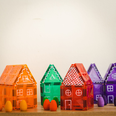 COBLO, magnetyczne klocki konstrukcyjne Basic 100 elem. + 74 edu zadania