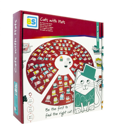 Gra logiczna i obserwacyjna dla dzieci - BS Toys Kot w Kapeluszu
