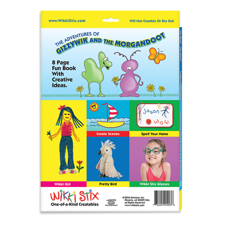 Woskowe sznureczki Wikki Stix - Activity Set 84 szt + podkładka