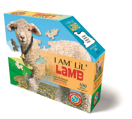 MADD CAPP, Puzzle konturowe I AM LIL' - Jagnię 100 elem.