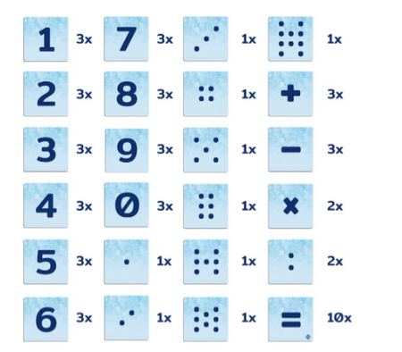 COBLO, nakładki na klocki - Cyfry 60 szt