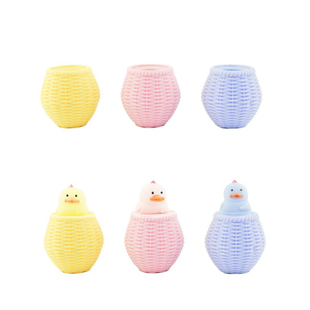 Gniotek sensoryczny pop-up Kurczaczek (3 kolory)