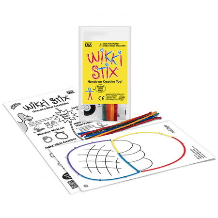 Woskowe sznureczki Wikki Stix - Zestaw Start - połącz kropki 8 szt