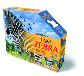 MADD CAPP,  Puzzle konturowe I AM - Zebra 1000 elem.