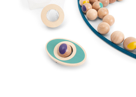 BS Toys, sensoryczna gra - Nawlekanka gąsienica