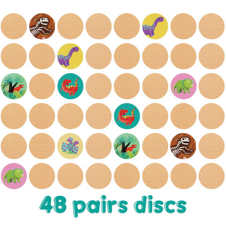 BOPPI, układanka w pary memo Dinozaury