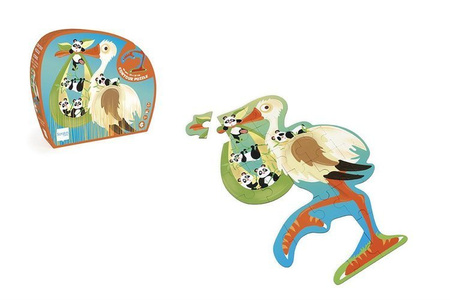 Scratch, Puzzle konturowe Bocian 24 elem.