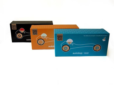 Drewniany samochód dla dzieci - Autotop Turkusowy