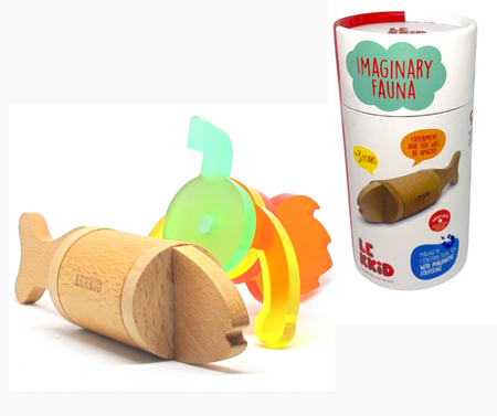 Lekkid, Konstrukcyjne drewniane klocki magnetyczne - RYBKA