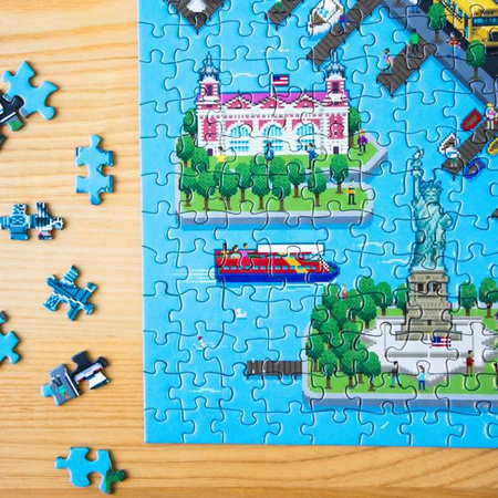 Puzzle sensoryczne dla 6 latków 8 BIT - Bopster Nowy Jork 500 el