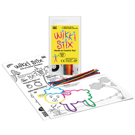 Woskowe sznureczki Wikki Stix - Zestaw Start - połącz kropki 8 szt