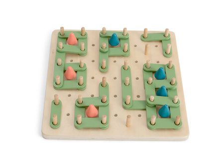 BS Toys, drewniana gra strategiczna Połącz kropki - Zasadź drzewo