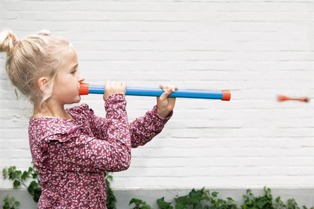 Scratch, Dmuchawka XL / 3 lotki przyssawki / 5 celów STWORKI