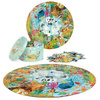 Okrągłe puzzle dla dzieci 58 cm - Boppi Zwierzęta Świata 150 el