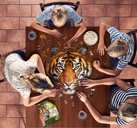 MADD CAPP, Puzzle konturowe I AM - Tygrys 300 elem.