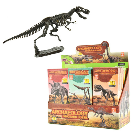 3D szkielet dinozaurów - mix wzorów