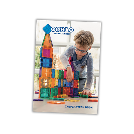 COBLO, magnetyczne klocki konstrukcyjne Kulodrom 100 elem. Pastel