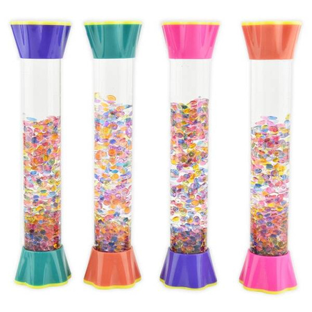 Klepsydra żelowa z kulkami timer XL 21 cm - mix kolorów