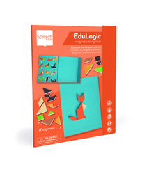 Scratch, magnetyczna układanka - kształty i kolory Tangram