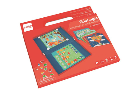 Scratch, magnetyczna układanka - 20 kart zadań Kształty i kolory