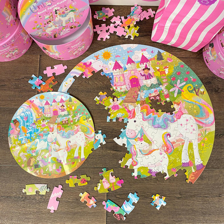 BOPPI, Puzzle okrągłe 58 cm - Jednorożce 150 elem.