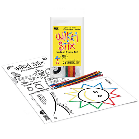 Woskowe sznureczki Wikki Stix - Zestaw Start - połącz kropki 8 szt