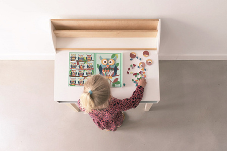 Scratch, magnetyczna układanka - kształty i kolory Sowa