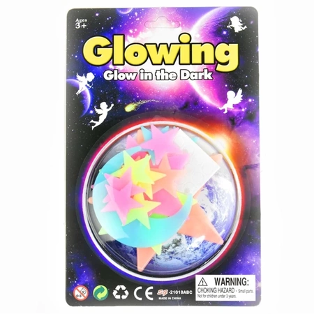 Gwiazdy i księżyce świecące w ciemności - mix wzorów