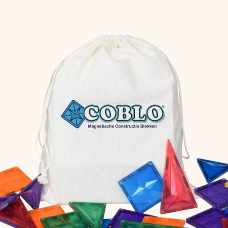 COBLO, magnetyczne klocki konstrukcyjne Pastel 100 elem.