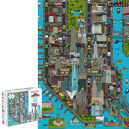 Puzzle sensoryczne dla 6 latków 8 BIT - Bopster Nowy Jork 500 el