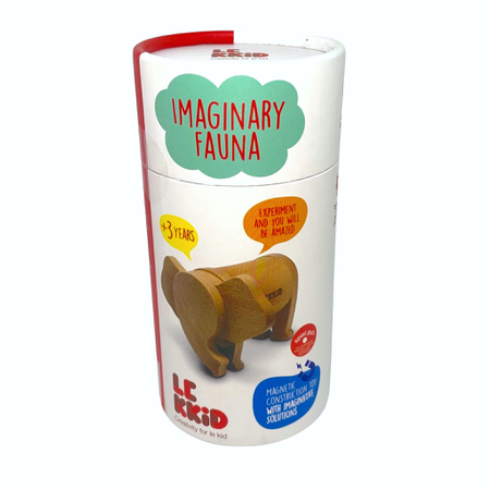 Lekkid, drewniane magnetyczne klocki konstrukcyjne - Słoń